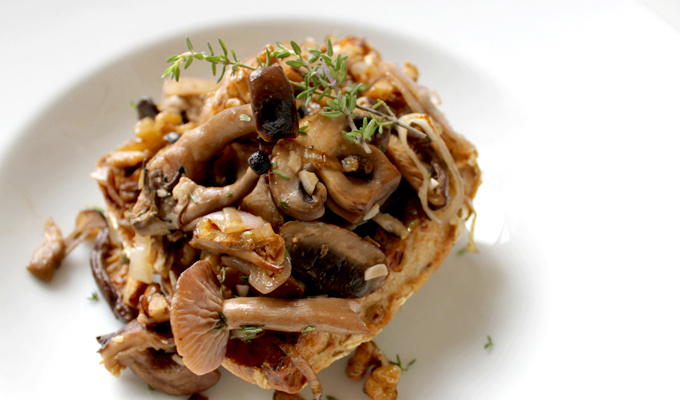 Wild Mushrooms on Toast