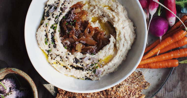 Caramelized Onion White Lentil Dip